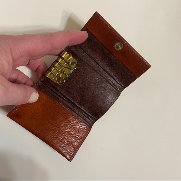 Vintage Pocket Key Holder Steerhide - Picture 3 of 12